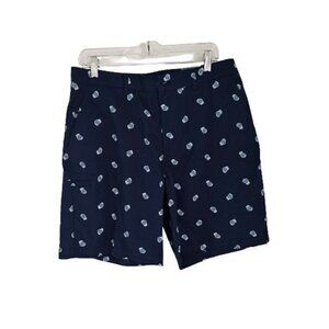 NEW! BOCA Cotton Shorts Blue with Bear Mug Print Size 34